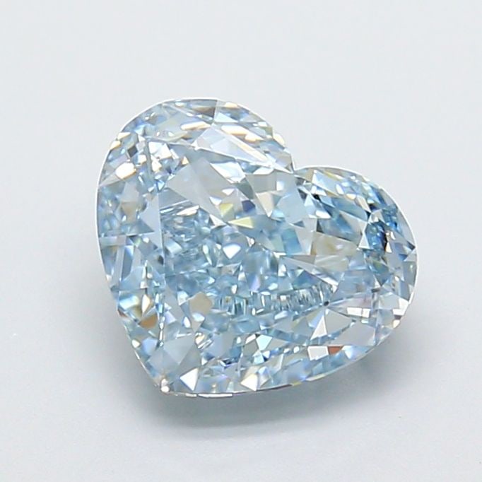 Loose Diamond - HEART 3.02ct Fancy Vivid Blue VS2: Loose Diamond - HEART 3.02ct Fancy Vivid Blue VS2 Source: This is a real non-mined Diamond that has been grown in a lab Shape: HEART Carats: 3.02 Color: Fancy Vivid Blue Certification: IGI Video: