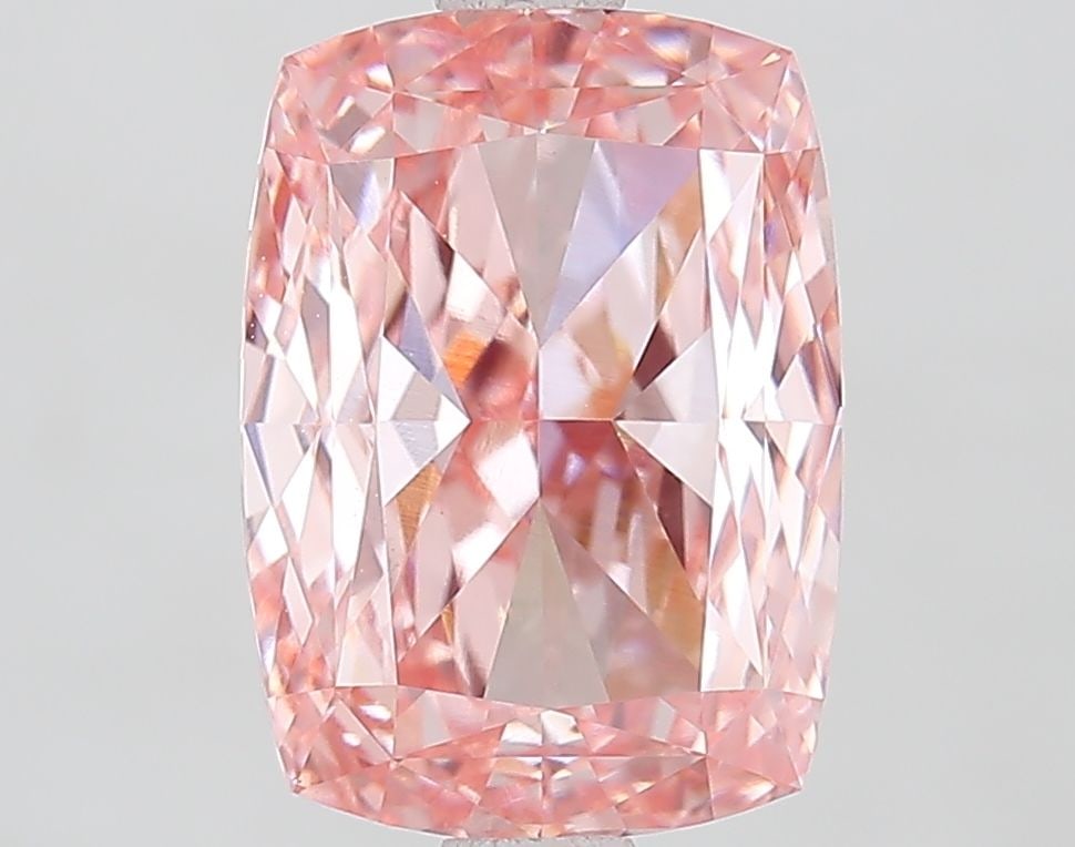 Loose Diamond - CUSHION MODIFIED 3.01ct Fancy Intense Pink VVS2: Loose Diamond - CUSHION MODIFIED 3.01ct Fancy Intense Pink VVS2 Source: This is a real non-mined Diamond that has been grown in a lab Shape: CUSHION MODIFIED Carats: 3.01 Color: Fancy Intense Pink Cer