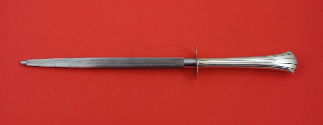 Gorham Newport Scroll Sterling Silver Carving Hone 12.5" Unused (1 of 2)
