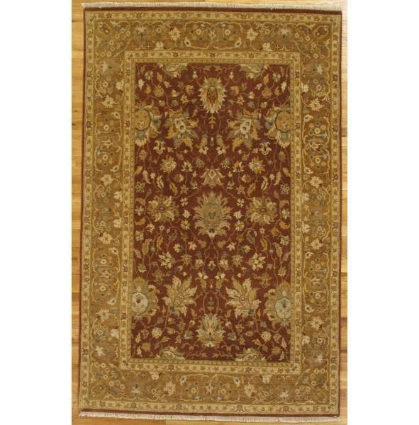 Chobi Handmade Rug 5 x 8.6 ft Vegetable Dyed Brown Olive: Chobi Handmade Rug 5 x 8.6 ft Vegetable Dyed Brown Olive Free continental US Shipping Enhance your living space with this beautifully crafted 5 x 8.6 ft Vegetable Dyed Chobi Handmade Rug in a rich bro