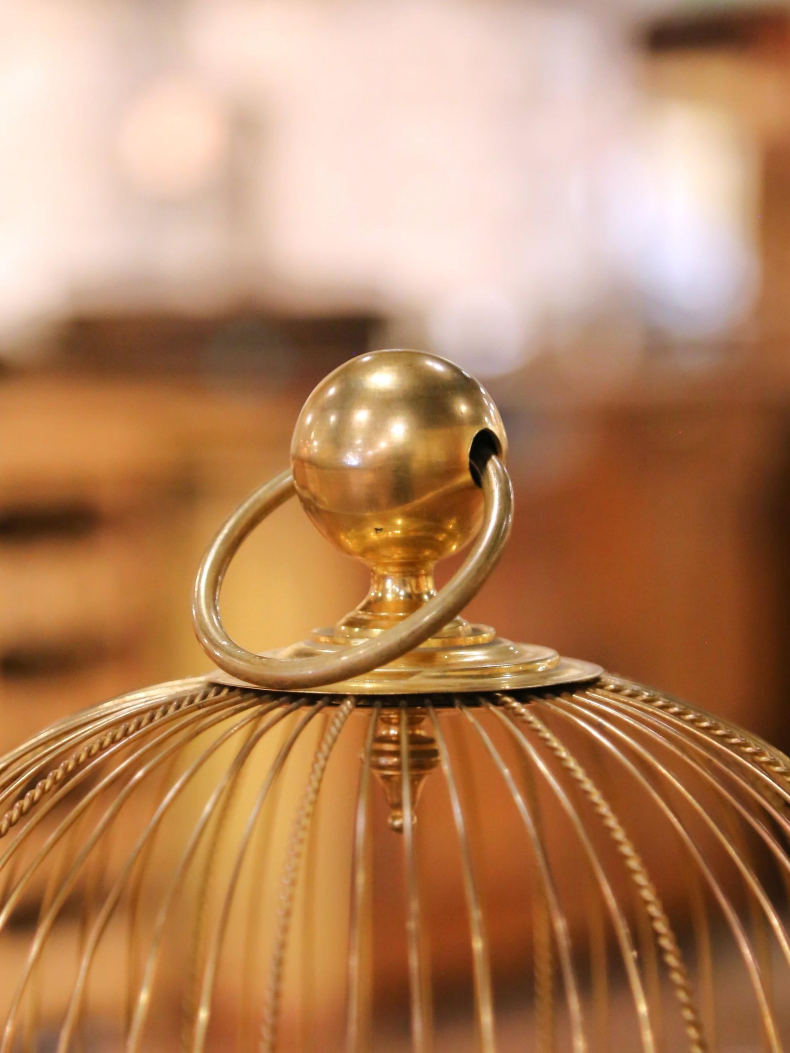 French Gilt Bronze Singing Bird Automaton Circa 1880 on Ornate Giltwood Base - 9