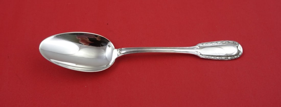 Puiforcat Suffren Sterling Silver 7 3/8 Inch Soup Spoon: Puiforcat Suffren Sterling Silver 7 3/8 Inch Soup Spoon Discover the elegance of the Suffren pattern by Puiforcat with this exquisite French sterling silver place soup spoon. Measuring 7 3/8 inches, t