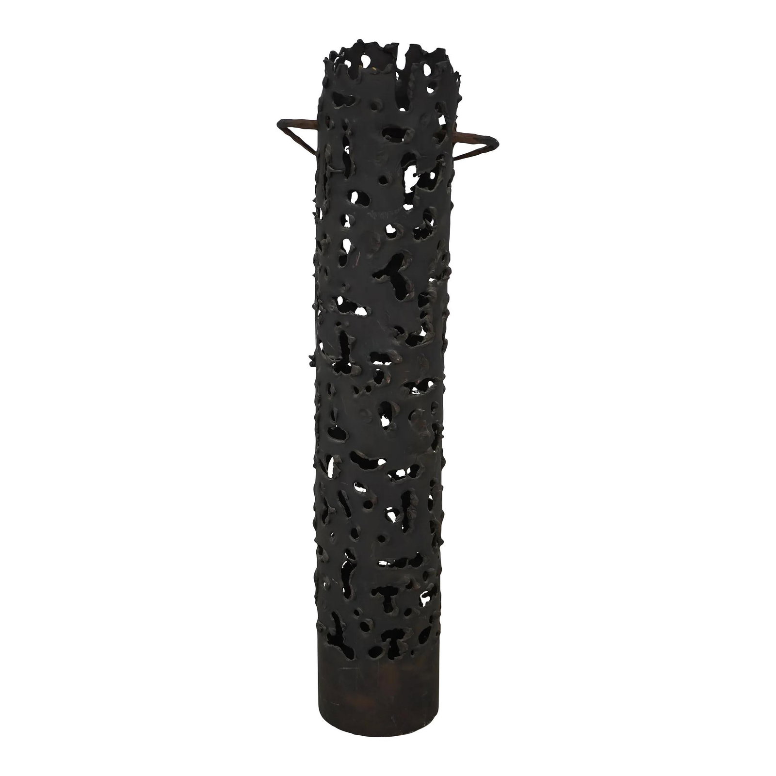 Mid Century Modern Brutalist Sculpture Bronze Finish 30.5 Inch (1 of 10)