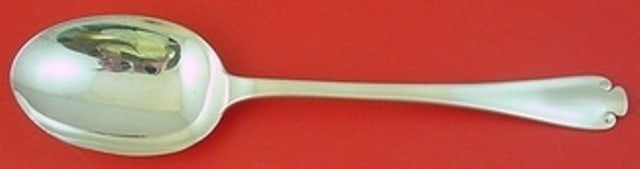 Tiffany & Co Flemish Sterling Silver Vegetable Serving Spoon 9 5/8: Tiffany & Co Flemish Sterling Silver Vegetable Serving Spoon 9 5/8 Introducing the Flemish Vegetable Serving Spoon by Tiffany & Co., a stunning piece crafted from high-quality sterling silver. This