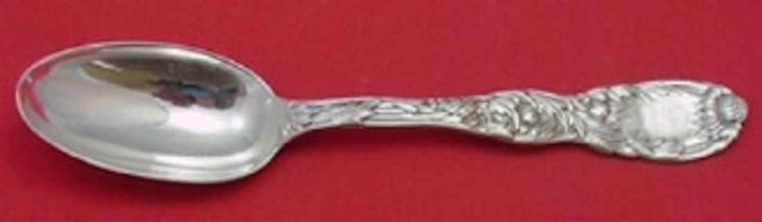Tiffany & Co Chrysanthemum Sterling Silver Soup Spoon 6 7/8" (1 of 2)