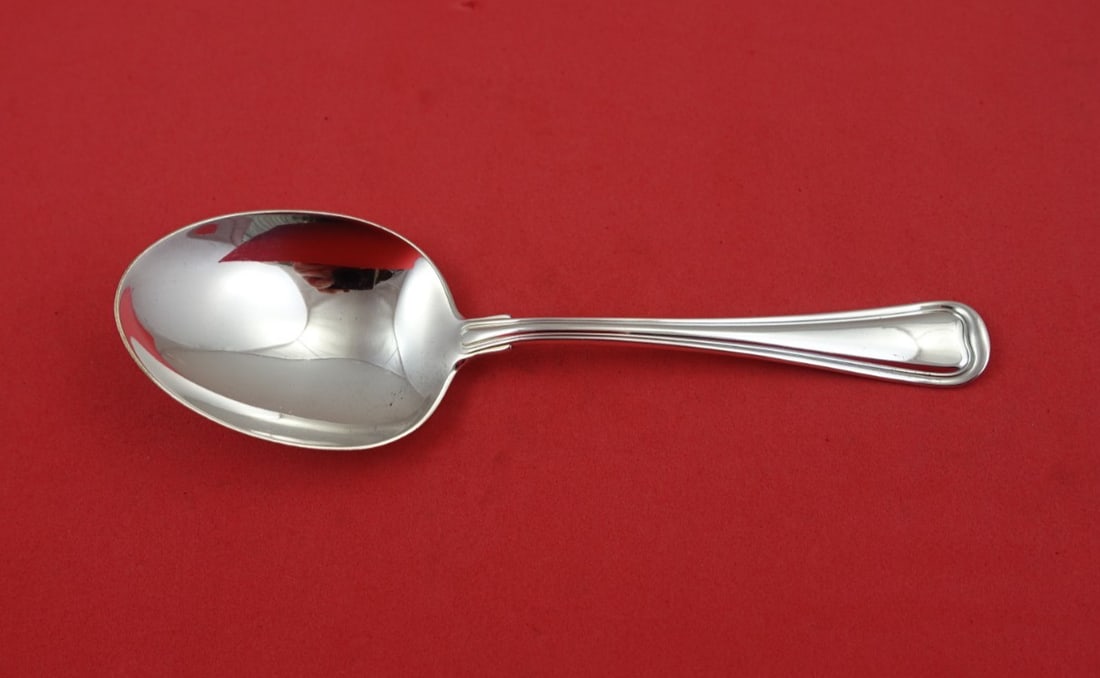 Gorham Old French Sterling Silver Preserve Spoon 7 5/8 Vintage Serving: Gorham Old French Sterling Silver Preserve Spoon 7 5/8 Vintage Serving This exquisite vintage serving spoon from Gorham features the elegant Old French pattern, showcasing a timeless design that adds 