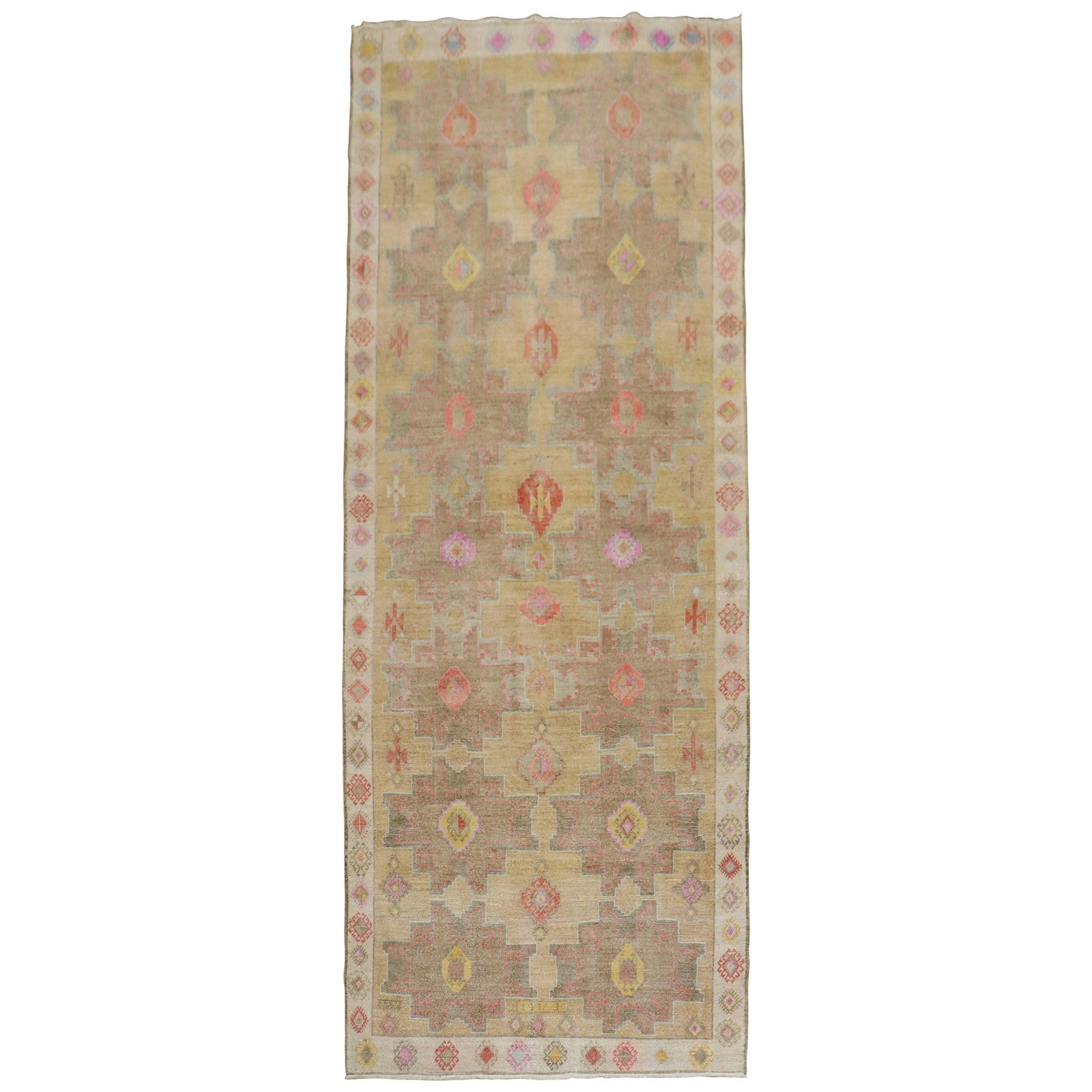 Zabihi Collection Bohemian 20th Century Turkish Corridor Rug (1 of 9)