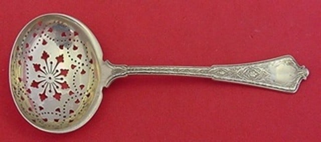 Tiffany & Co Persian Sterling Silver Sugar Sifter Monogrammed 6.5": Tiffany & Co Persian Sterling Silver Sugar Sifter Monogrammed 6.5" This exquisite sugar sifter from Tiffany & Co. showcases the elegance of the Persian pattern. Crafted from high-quality sterling silv