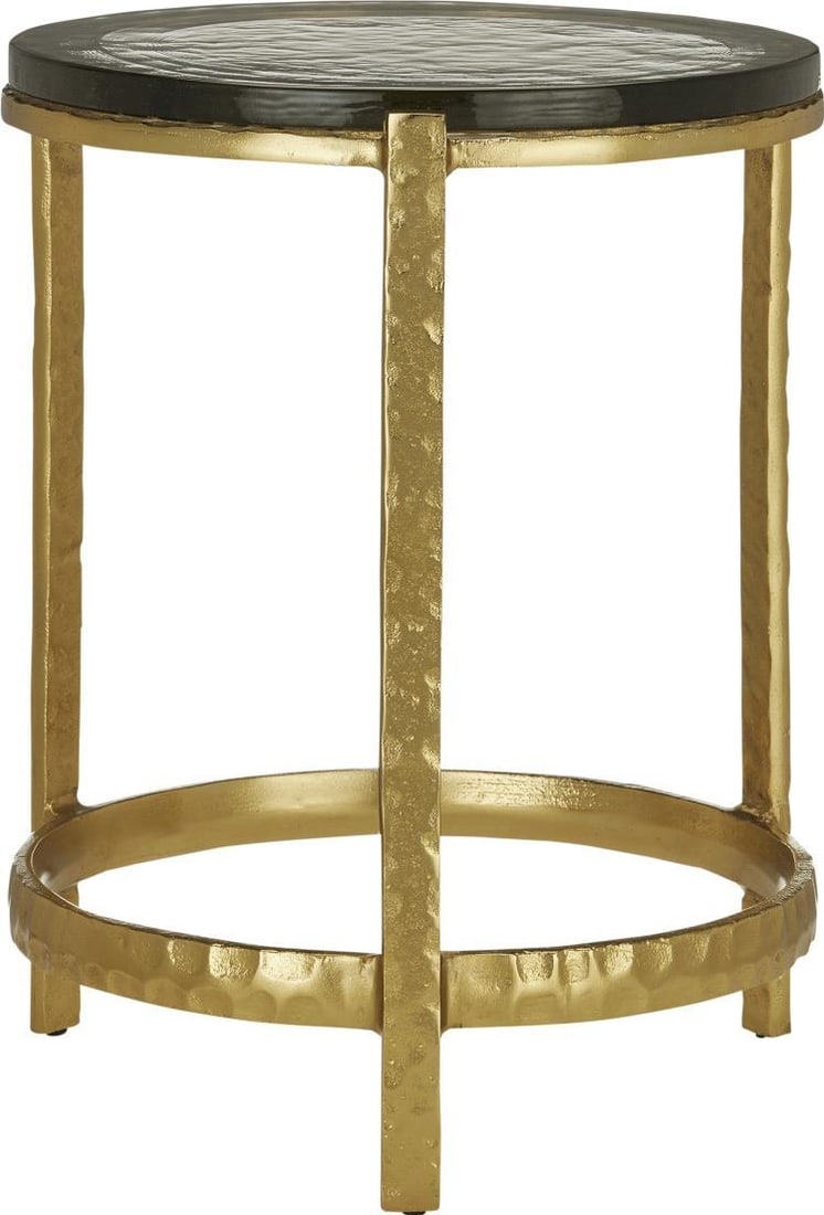 Currey Acea Accent Table Gold Finish Cast Aluminum (1 of 7)