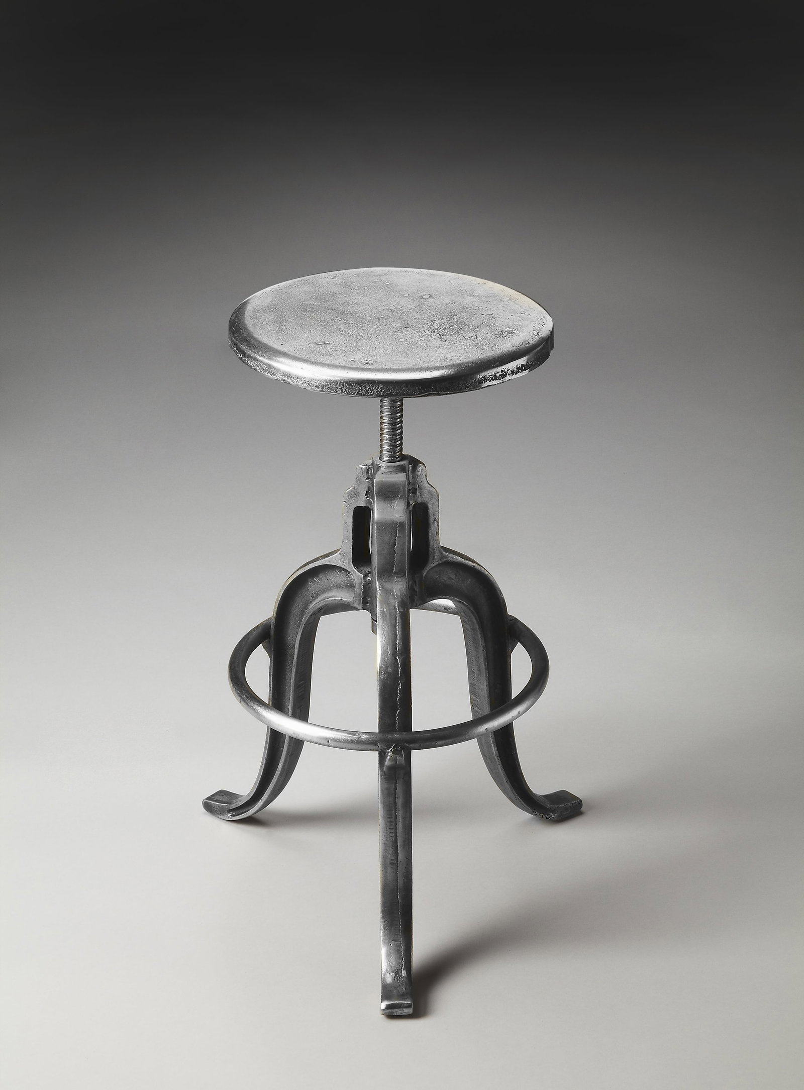 Butler Industrial Adjustable Iron Bar Stool (1 of 2)