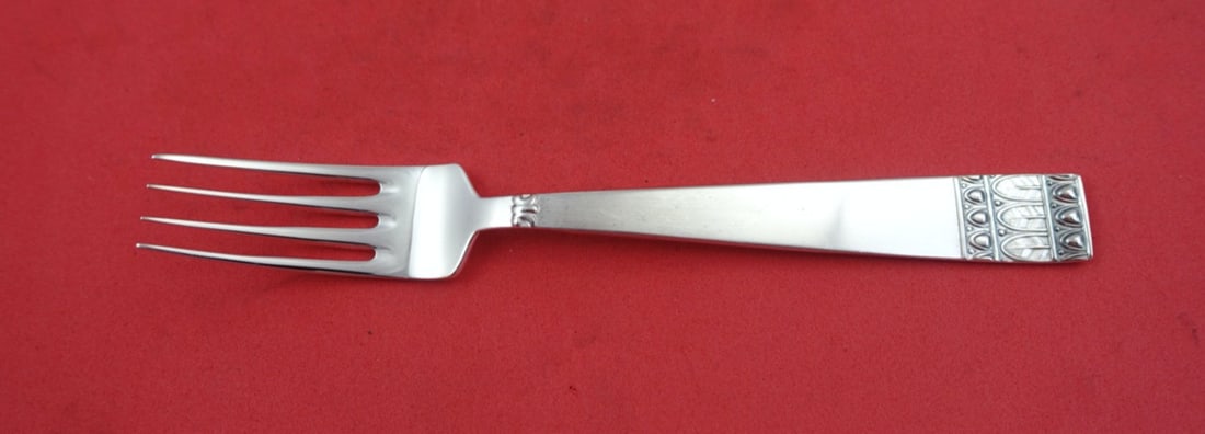 Stancampiano Donatello Sterling Silver Dessert Fork 6 5/8" 3-Tine (1 of 2)