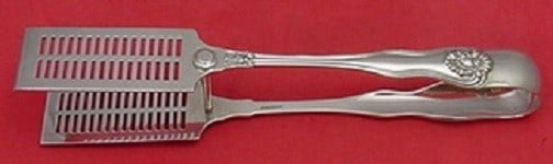 Dominick & Haff Alexandra Sterling Silver Asparagus Serving Tongs 9 1/4 Inch (1 of 1)