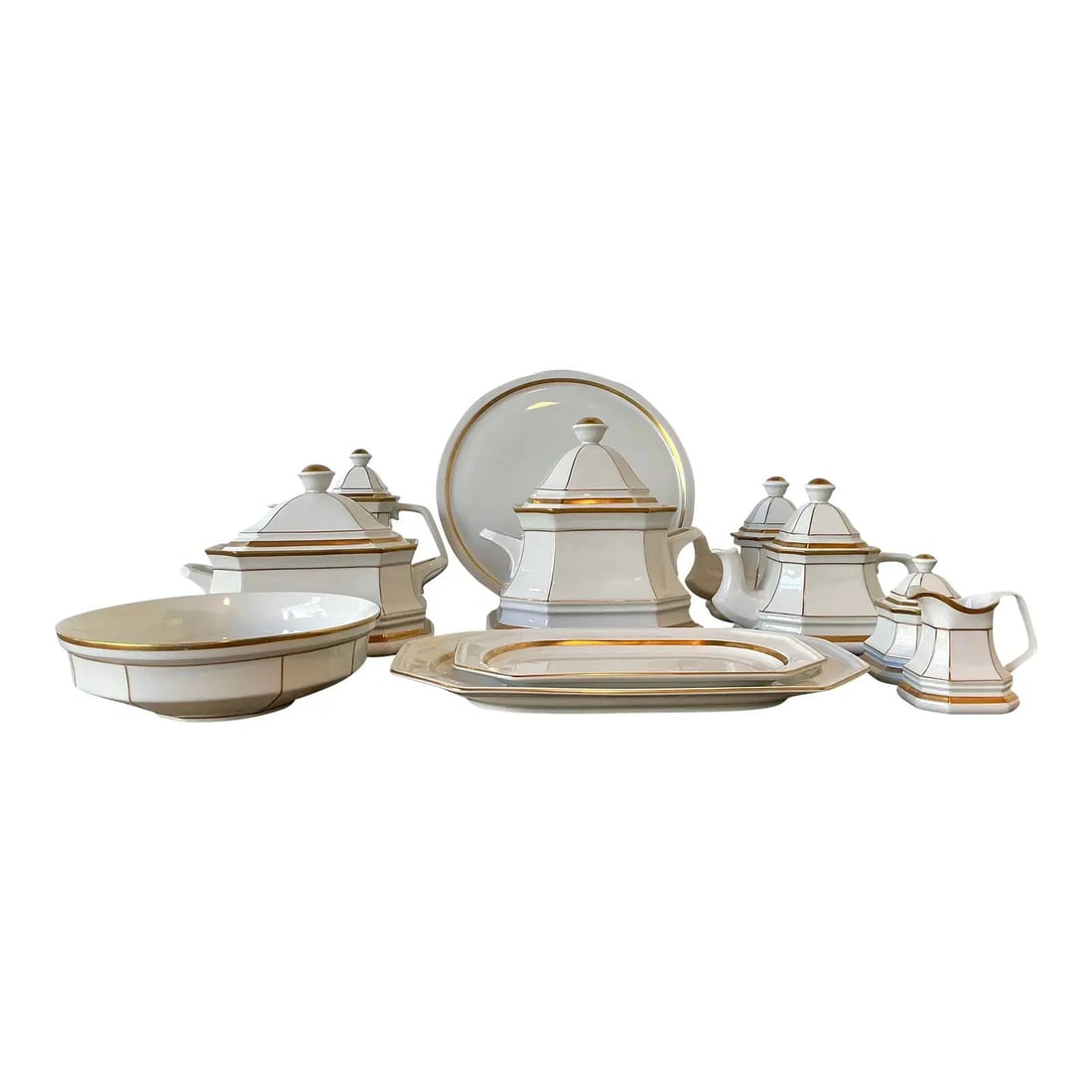 11 Piece Gallo Lombardia Medici Porcelain Serving Set (1 of 9)