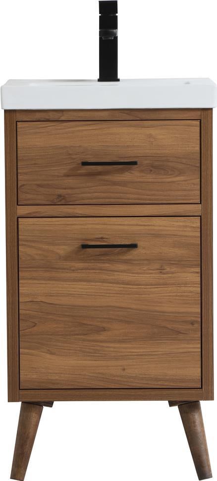 Elegant Lighting Compact Walnut Bathroom Vanity for Small Spaces (1 of 1)