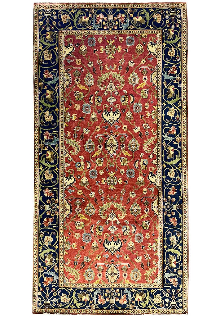 Unique 8.1 x 15.8 Handmade Wool Area Rug in Rich Colors (1 of 11)