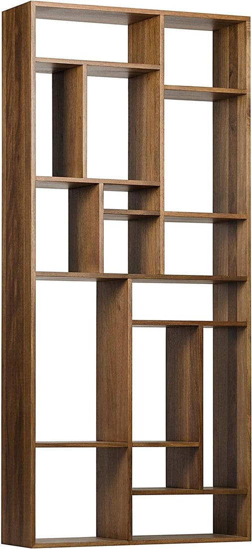 Elegant Malic Shelf by Noir in Dark Walnut Finish (1 of 9)