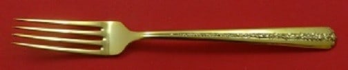 Towle Rambler Rose Vermeil Sterling Silver Fork 7 3/8 inches (1 of 1)