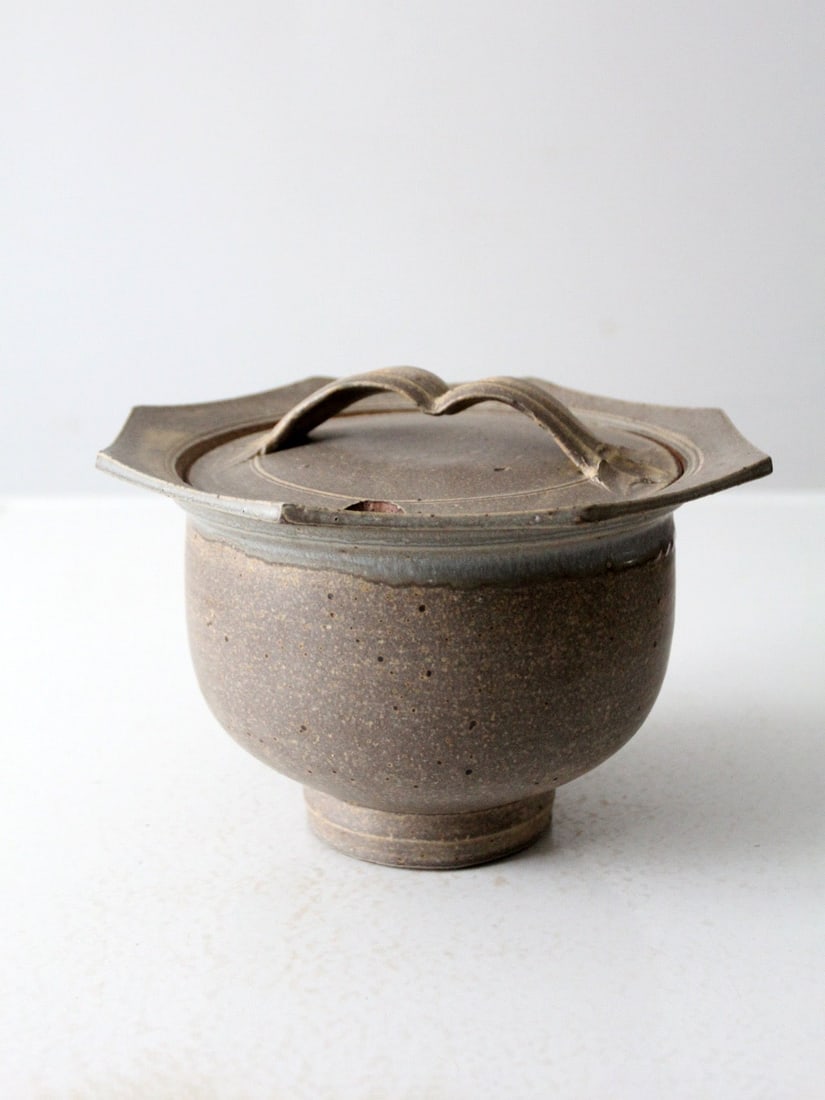Larry Clark Vintage Studio Pottery Tureen Ceramic Serving Bowl (1 of 12)