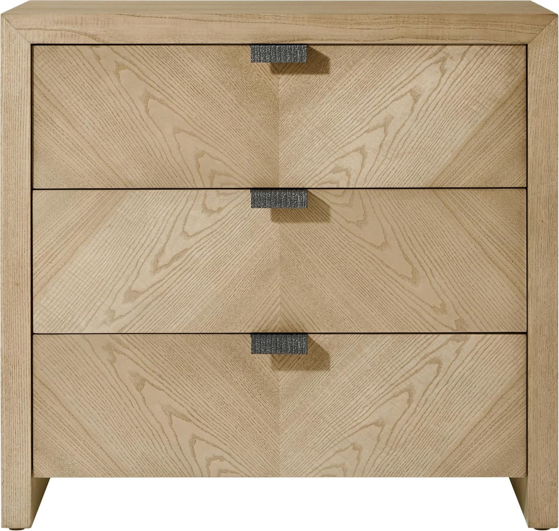 Theodore Alexander Catalina Nightstand Aluminum Veneer Rectangle (1 of 6)