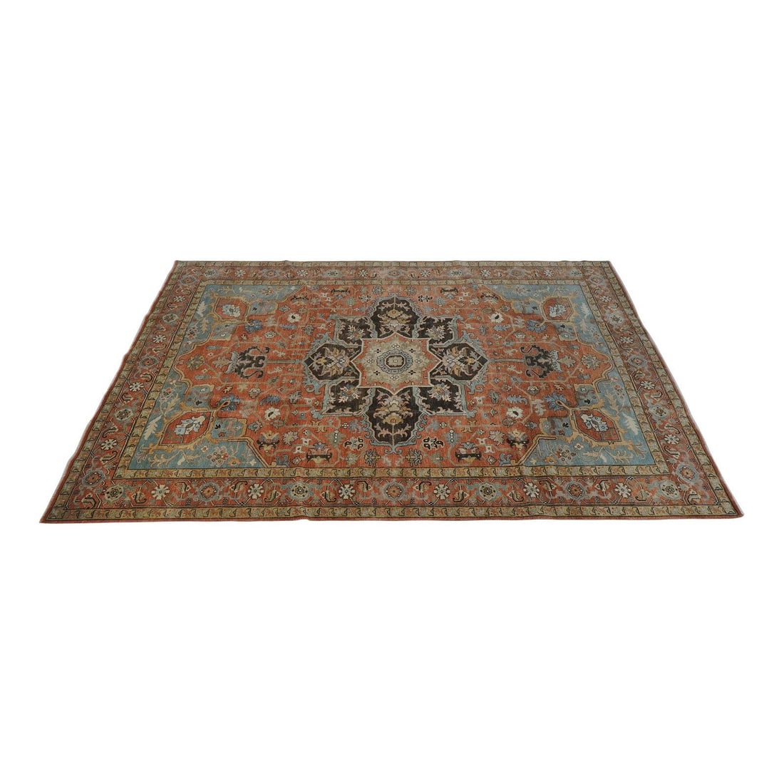 Heriz Indian Wool Rug 9 x 12 Approx (1 of 10)