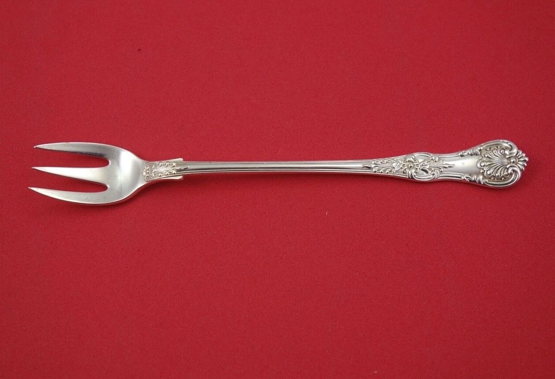 Tiffany & Co English King Sterling Silver Cocktail Fork 6 Inch (1 of 2)
