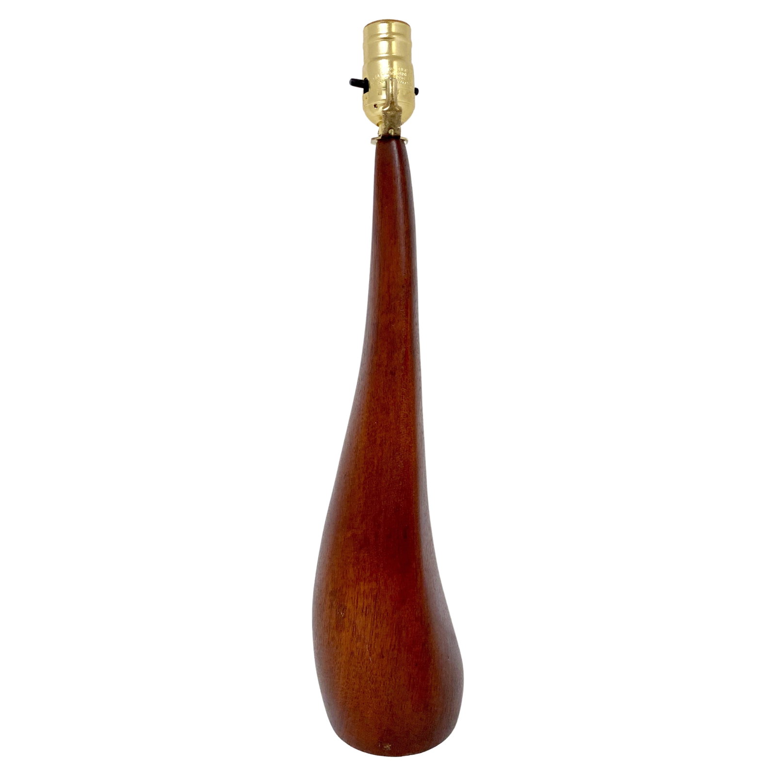 Ernst Henriksen 1960s Biomorphic Carved Teak Lamp Mid-Century Modern Denmark (1 of 6)