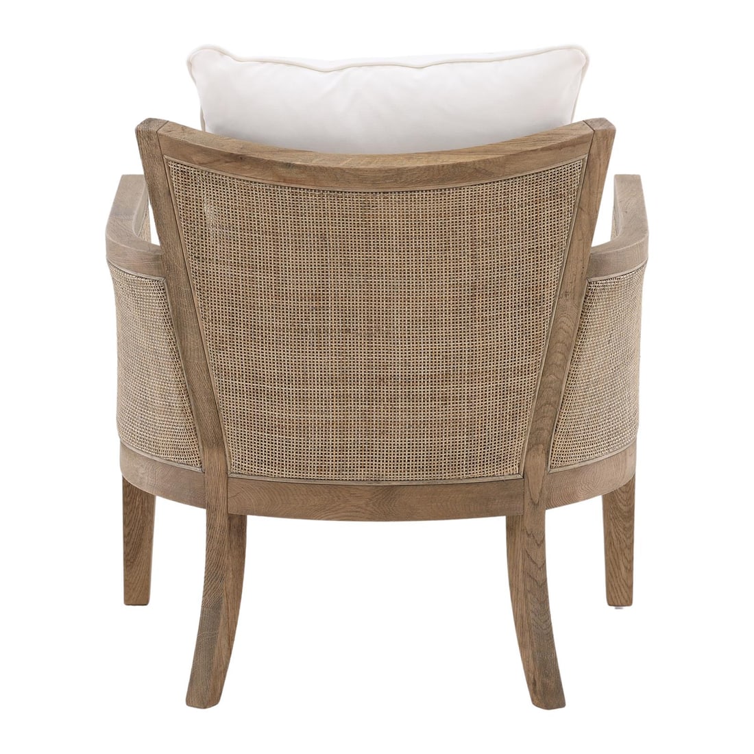 Lily Collection Scandinavian Oak Rattan Occasional Chair (1 of 7)