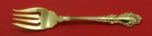 Reed & Barton Spanish Baroque Gold Sterling Silver Salad Fork 6.5" (1 of 1)