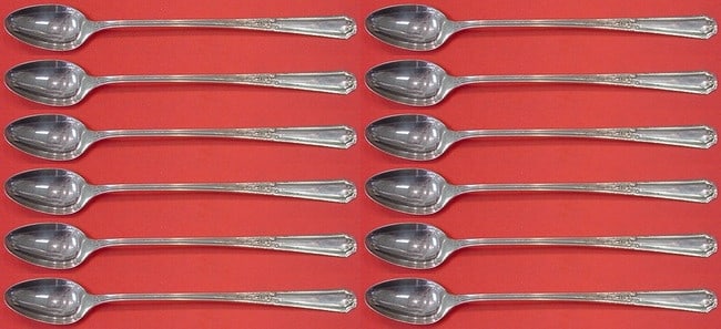 Towle Louis XIV Sterling Silver Iced Tea Spoon Set 12 Pieces (1 of 3)