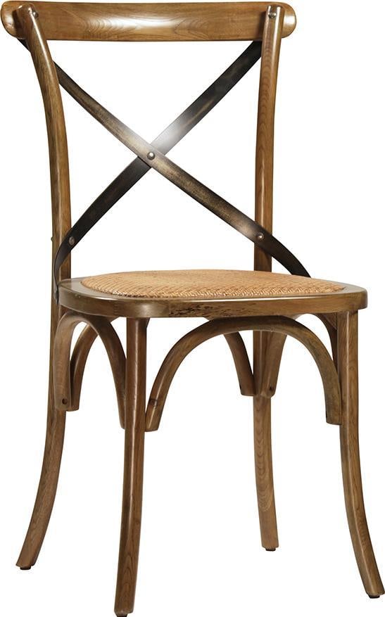 Scandinavian Portebello Chair in Solid Oak and Rattan (1 of 1)