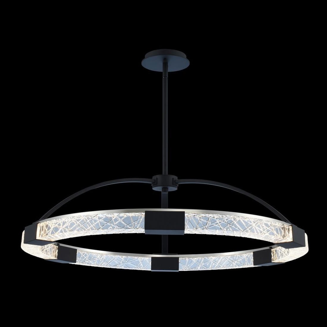 Kalco Athena Firenze Crystal LED Pendant Light 48W Dimmable 32 Inch (1 of 1)