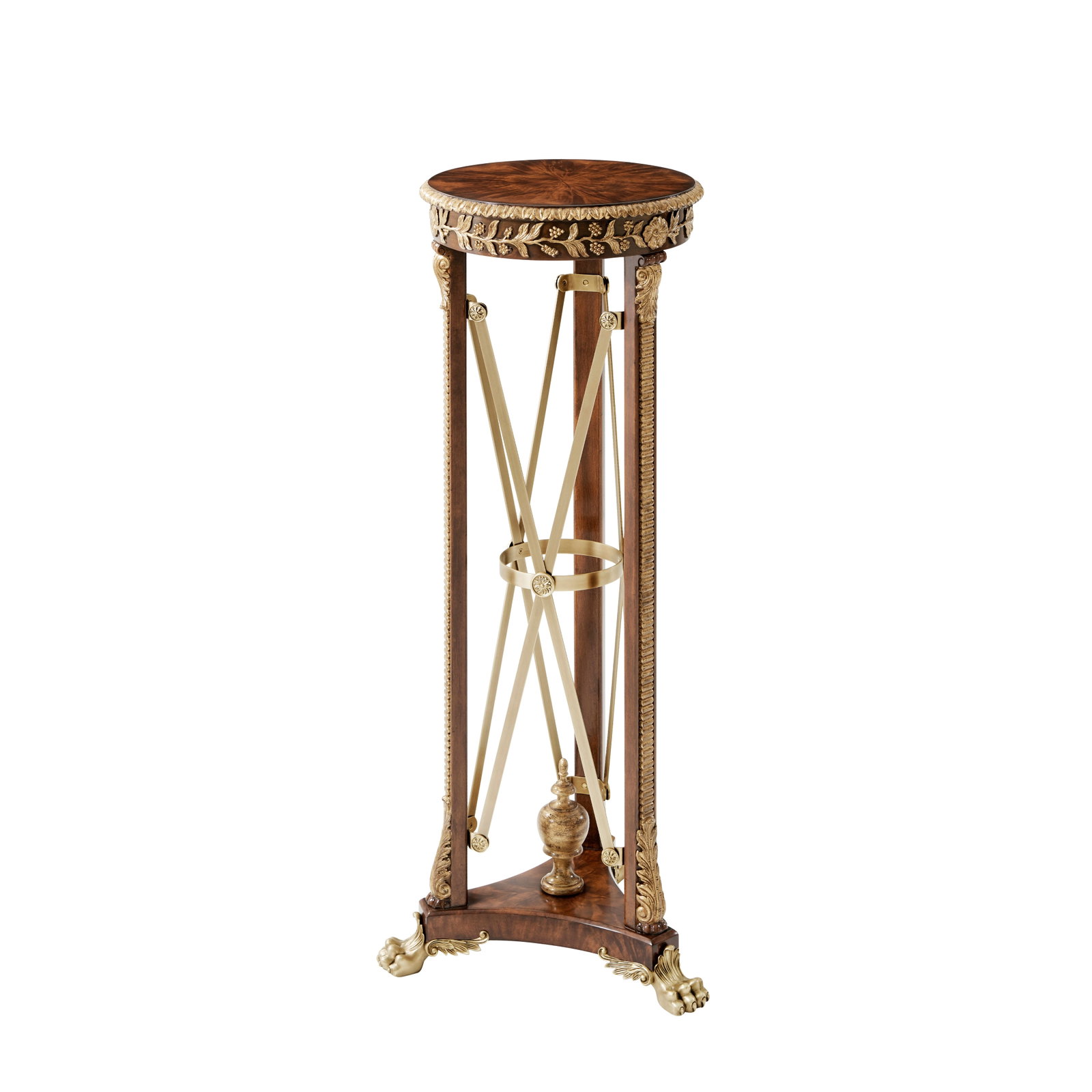 Theodore Alexander Classical Ramsey Mahogany Torchere Stand UL-Listed: Theodore Alexander Classical Ramsey Mahogany Torchere Stand UL-Listed This Classical Ramsey Torchere Stand combines exquisite craftsmanship with elegant design, making it a striking addition to any de