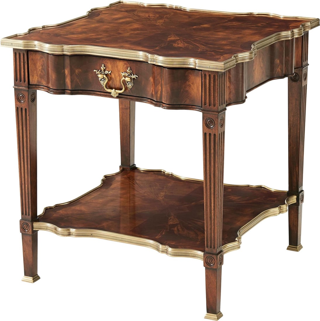 Theodore Alexander Grand Manner Rococo Mahogany Table: Theodore Alexander Grand Manner Rococo Mahogany Table This exquisite Grand Manner Solid Mahogany Table showcases the elegance of Rococo style with its timeless square shape. Crafted from high-quality 