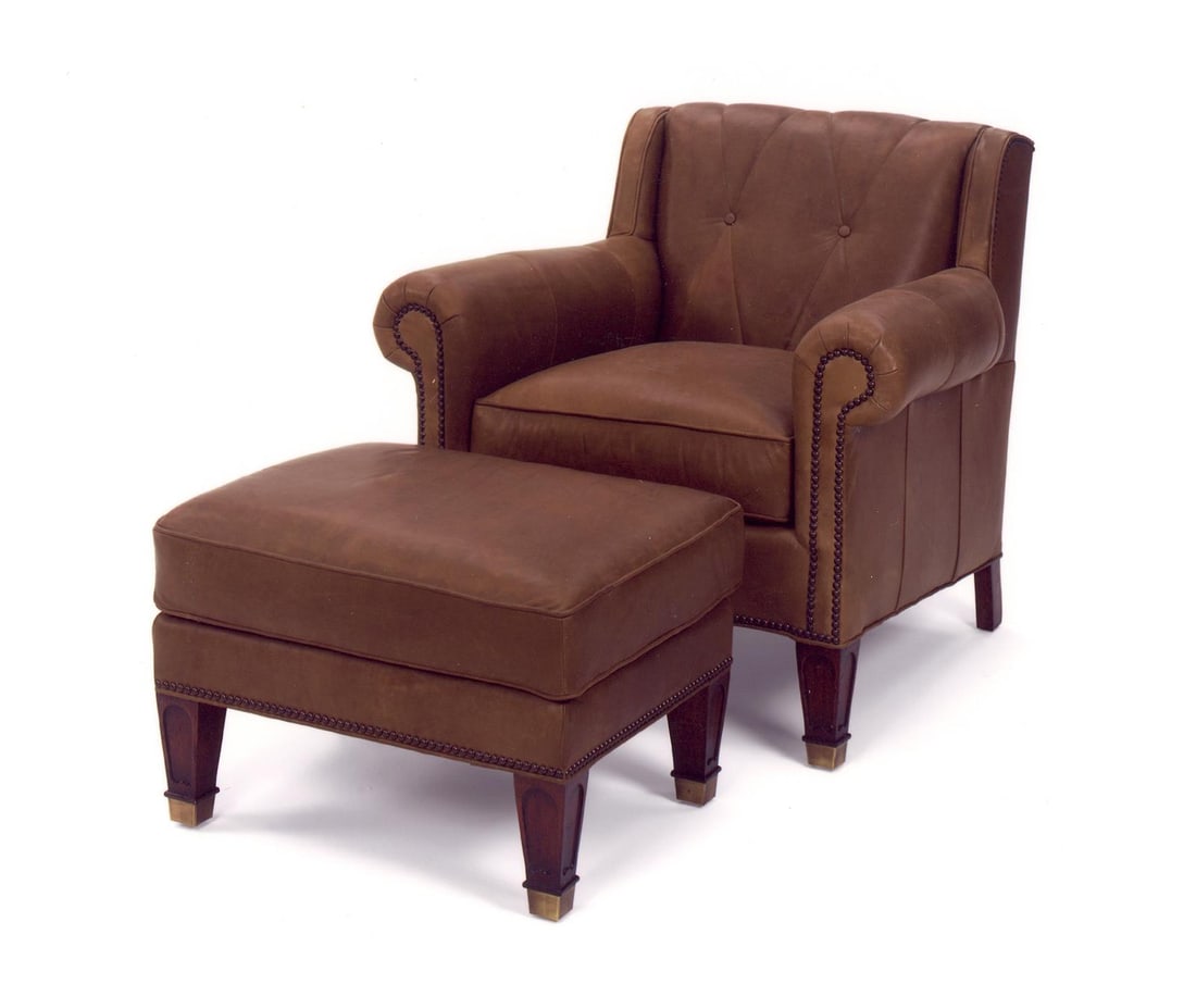 Oxblood Red Handcrafted Transitional Accent Chair USA (1 of 1)