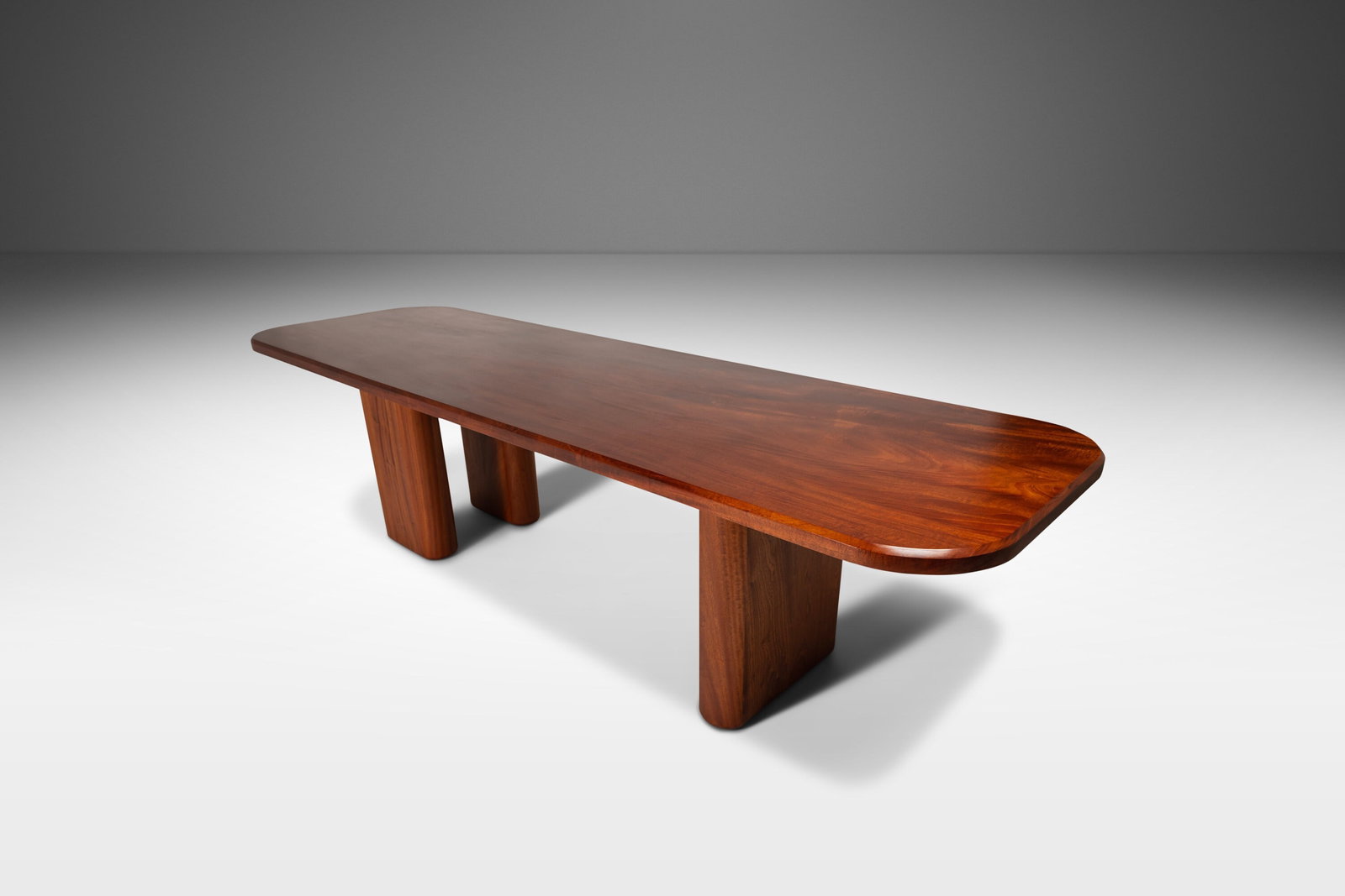 Mark Leblanc Organic Modern Conference Table Solid Madagascar Mahogany USA: Mark Leblanc Organic Modern Conference Table Solid Madagascar Mahogany USA Introducing the Organic Modern Conference Dining Table, a stunning piece crafted from solid Madagascar Mahogany by renowned d