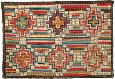 Rustic Camp Villa Montana Hand-Hooked Multi-Color Rug 3x5: Rustic Camp Villa Montana Hand-Hooked Multi-Color Rug 3x5 Introducing the Camp Villa Montana Rug, a beautifully crafted piece that embodies a rustic style with revitalized colors. This hand-hooked rug