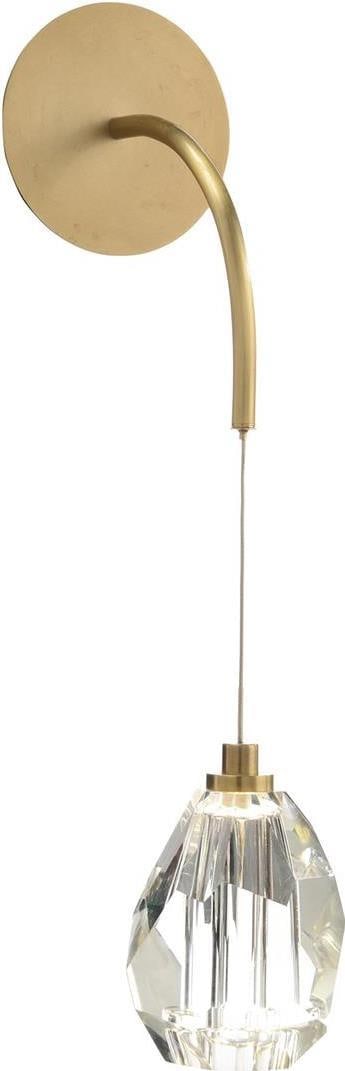 Mark McDowell Elegant LED Cut Crystal Wall Sconce UL-Listed: Mark McDowell Elegant LED Cut Crystal Wall Sconce UL-Listed Illuminate your space with this Elegant LED Crystal Wall Sconce, designed by Mark McDowell. This striking single-droplight sconce features a