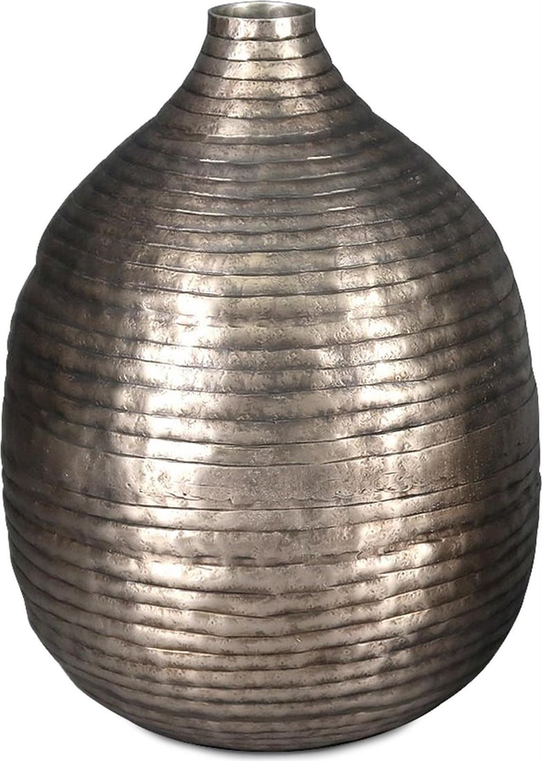 Howard Elliott Rustic Industrial Large Metal Bottle Vase: Howard Elliott Rustic Industrial Large Metal Bottle Vase Add a touch of rustic charm to your decor with this large metal bottle vase. Crafted in an antique or vintage style, this vase features a uniqu