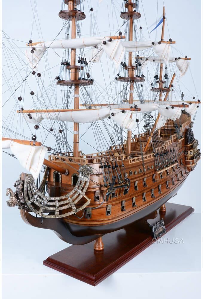Baroque Style Soleil Royal Ship Model 33H x 36W x 11D (1 of 7)