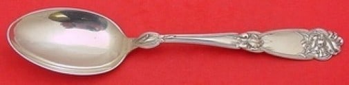 Alvin Fleur De Lis Sterling Silver Serving Spoon 8.25": Alvin Fleur De Lis Sterling Silver Serving Spoon 8.25" This exquisite serving spoon features the elegant Fleur De Lis pattern by Alvin. Made of high-quality sterling silver, this piece measures 8 1/4