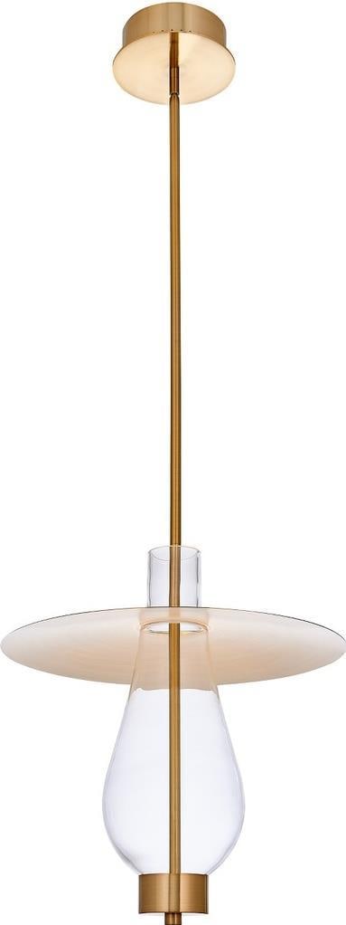 Kalco Hugo 14 Japandi Kitchen Pendant Light Indoor Dimmable 3000K Brass (1 of 1)