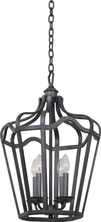 Kalco Modern Livingston 4-Light Wrought Iron Lantern Dimmable Indoor: Kalco Modern Livingston 4-Light Wrought Iron Lantern Dimmable Indoor Illuminate your space with the Modern Livingston 4-Light Interior Lantern, a stunning blend of contemporary design and classic eleg