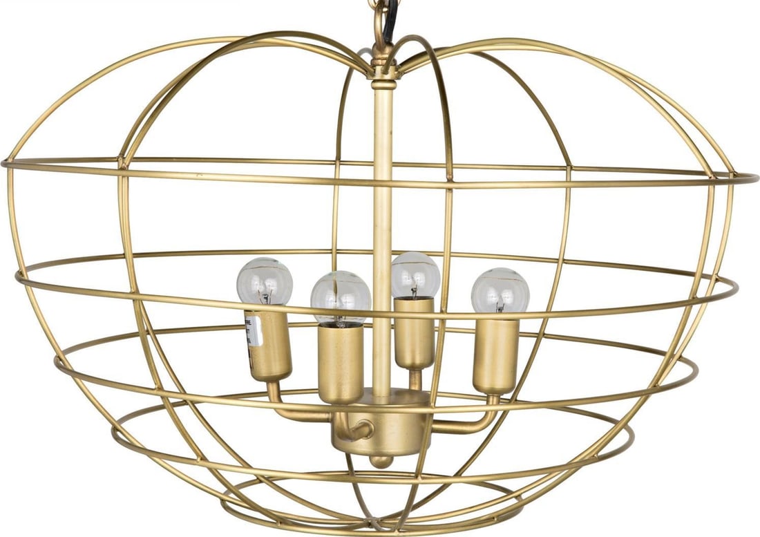 Mo Pendant Light Brass Industrial Elegance 4 Bulb (1 of 1)