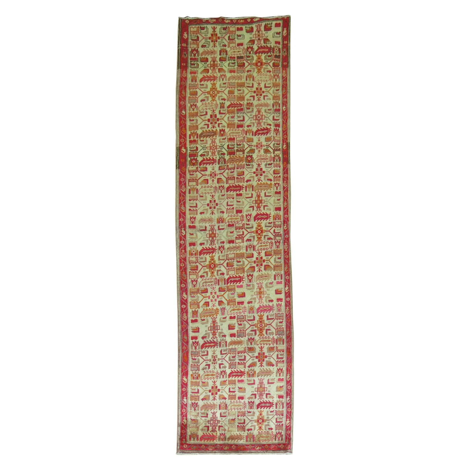 Zabihi Collection Hand-Knotted Turkish Runner Wool Khotan 2'8 x 10'9 (1 of 5)