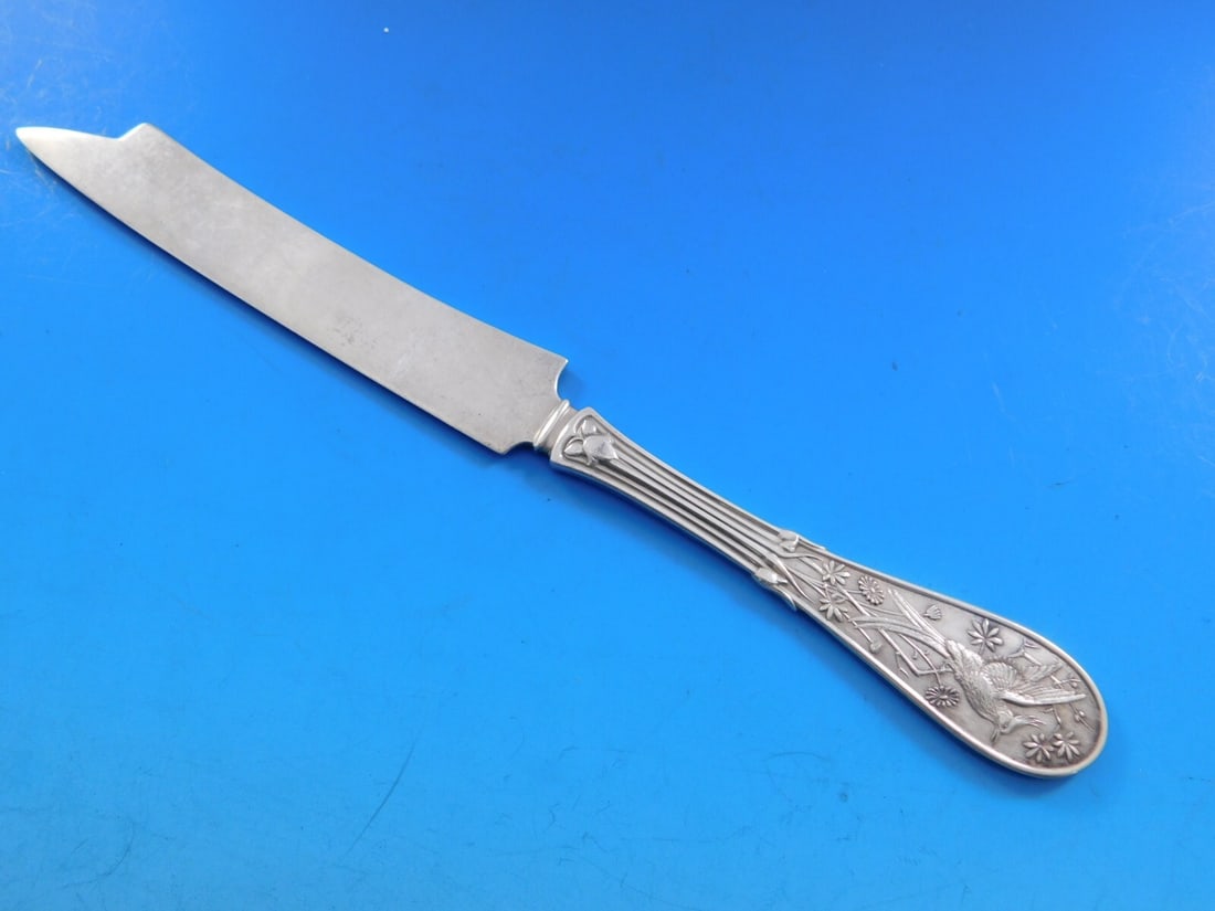 Tiffany & Co Japanese Pattern Sterling Silver Fish Knife 8" (1 of 6)