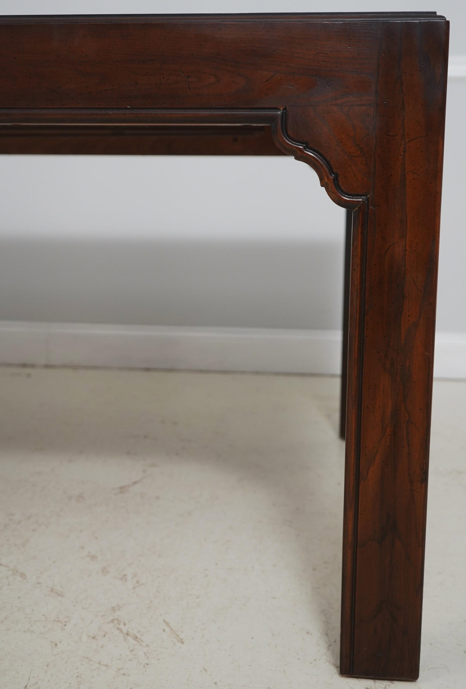 Traditional Solid Oak Dining Table with Two Extension Leaves - 6