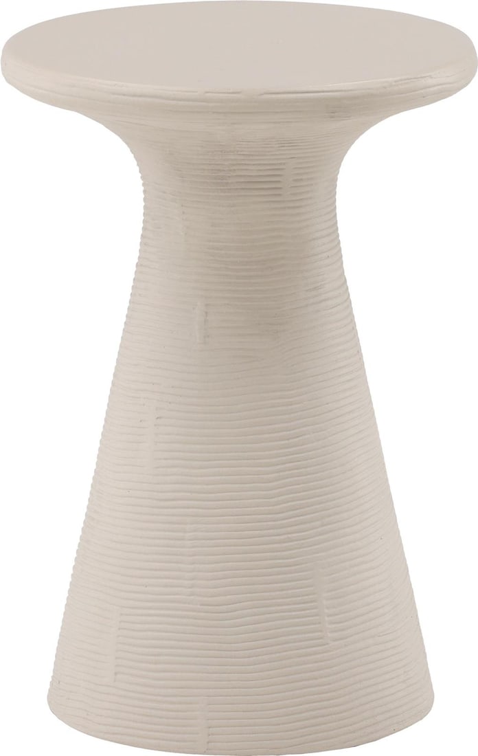 Fania Ivory Lightweight Concrete Outdoor Side Table (1 of 2)