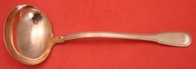 Tiffany & Co. Hamilton Copper Soup Ladle Rare 11 3/4 Sample: Tiffany & Co. Hamilton Copper Soup Ladle Rare 11 3/4 Sample Presenting a rare copper soup ladle from the renowned Hamilton (also known as Gramercy) pattern by Tiffany & Co. This exquisite piece measur