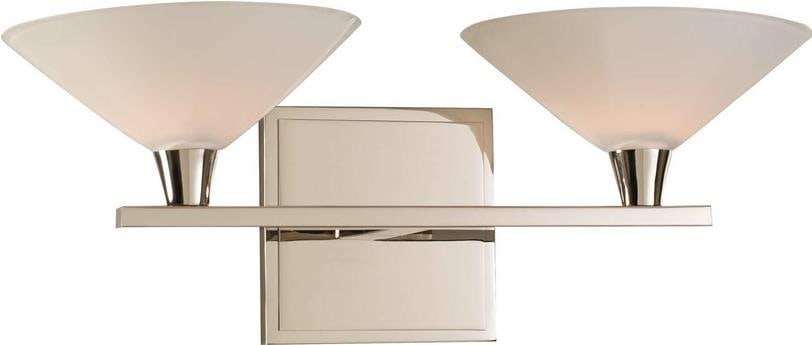 Kalco Galvaston 2-Light Polished Nickel Bathroom Light Fixture (1 of 1)