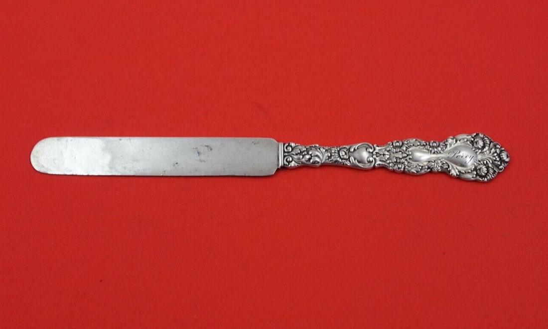 Gorham Imperial Chrysanthemum Sterling Silver Dessert Knife 7 3/8" (1 of 2)